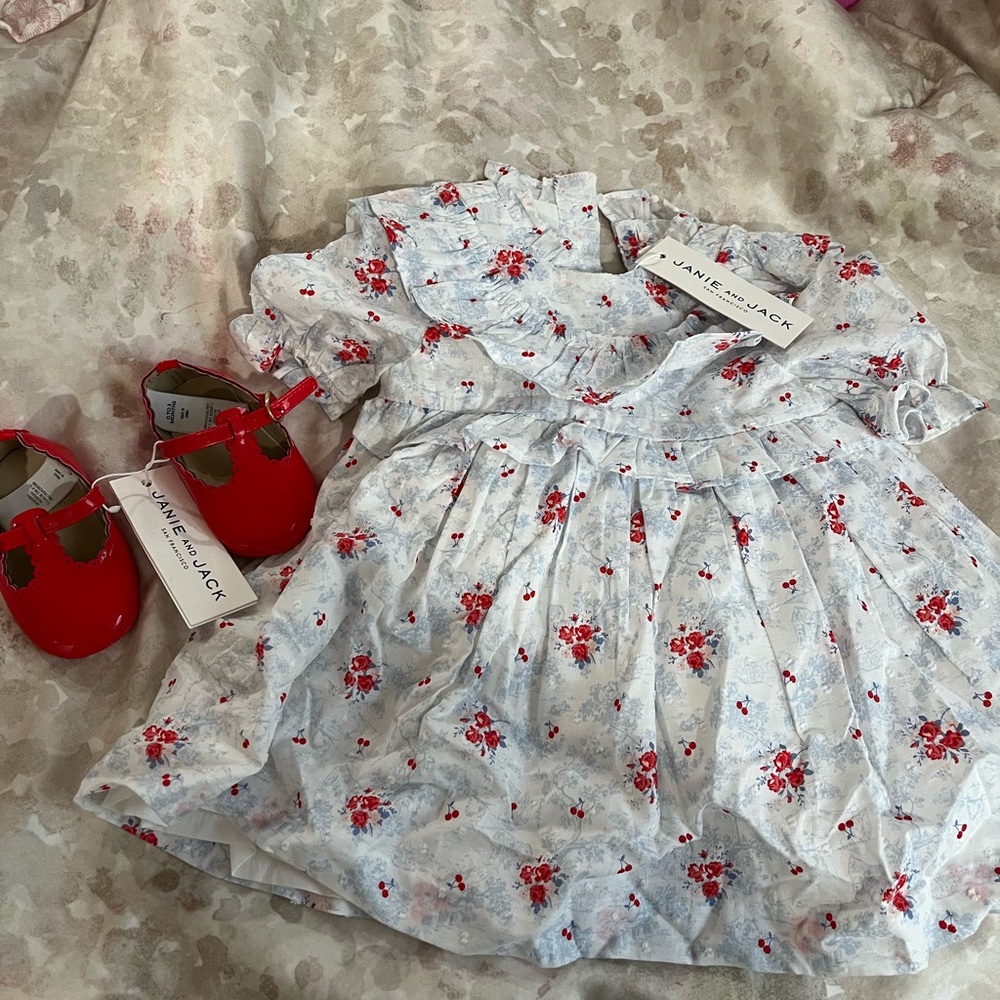 Janie and Jack Red Dress Shoes Elegant Design